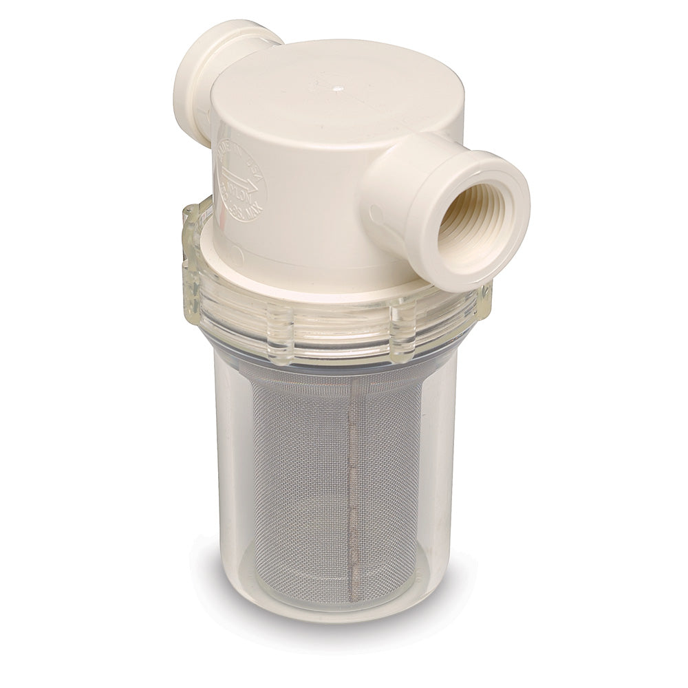 Shurflo by Pentair 3/4" Raw Water Strainer w/Bracket and Fittings - 50 Mesh Screen