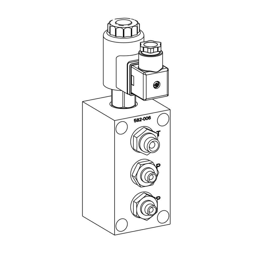 Selden Electric Furling Part - Dump Valve, Hose 1/8" -12V (345 Bar)