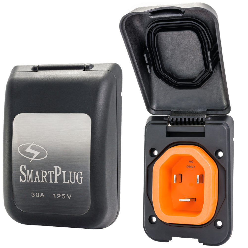 SmartPlug 30 AMP Male Non-Metallic Inlet Cover - Black (BM30PB)