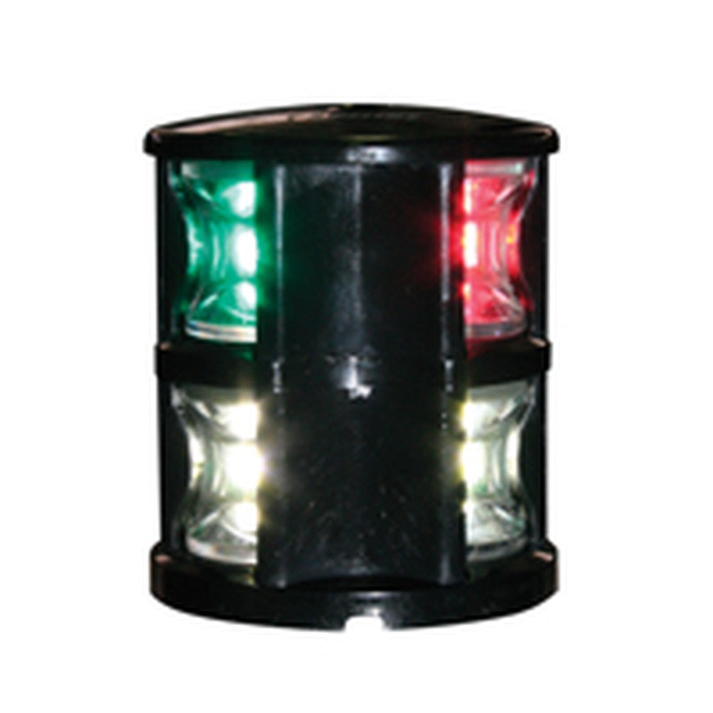 Lalizas Fos Led 12 Tri-Colour & Anchor Light, With Black Housing