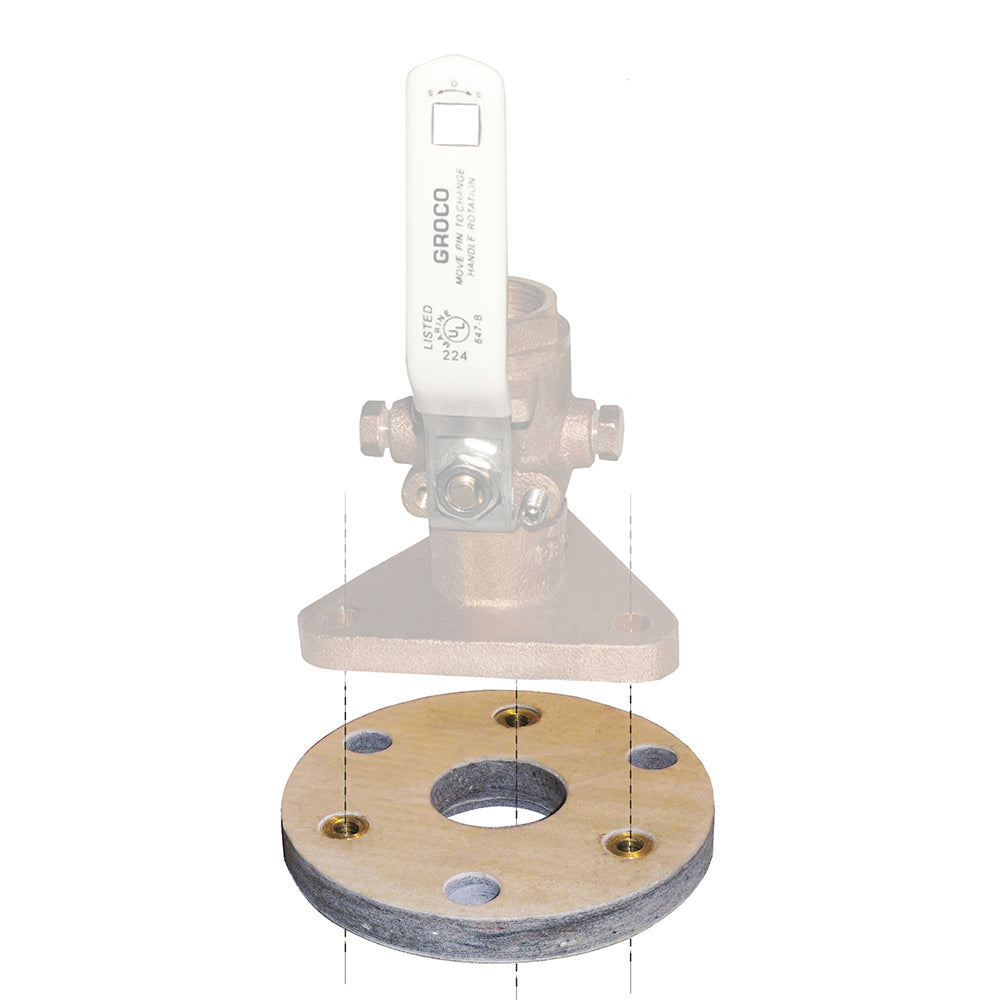 GROCO Backing Block f/2" and 2-1/2" Seacocks