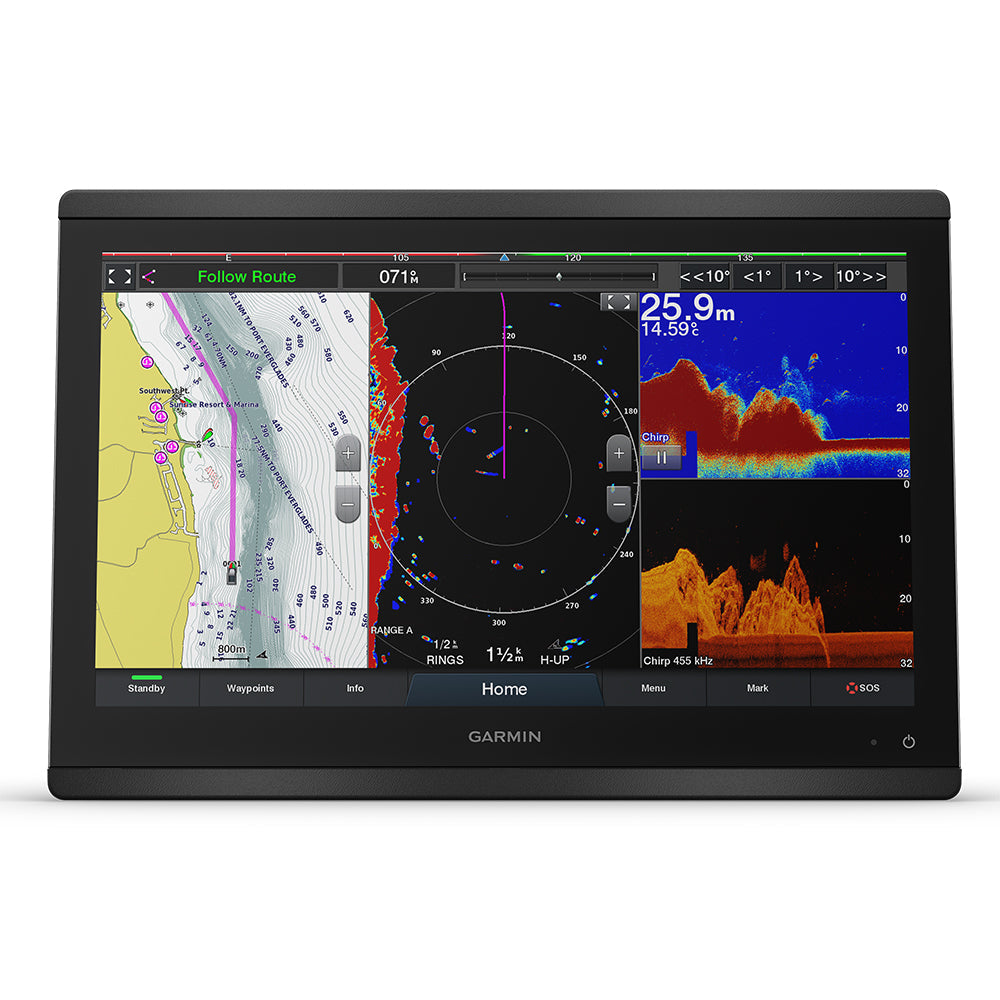 Garmin GPSMAP 8416xsv 16" Chartplotter/Sounder Combo w/Worldwide Basemap and Sonar