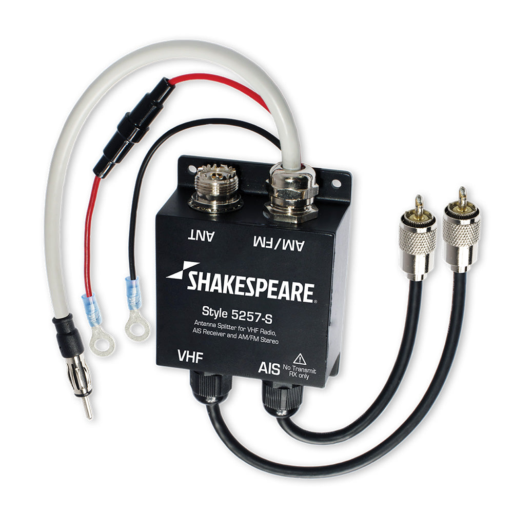 Shakespeare 5257-S Antenna Splitter f/VHF Radio, AIS Receiver and AM/FM Stereo