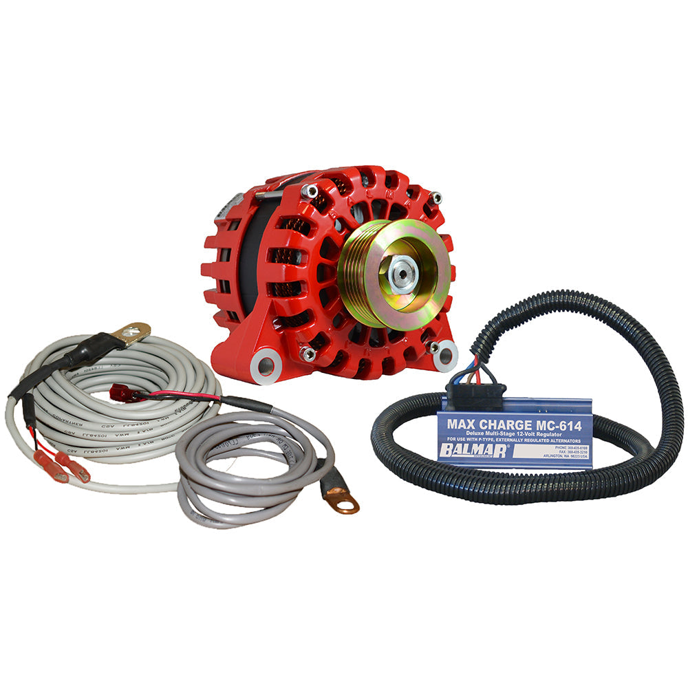 Balmar Alternator Vortec K6 Serpentine Pulley Regulator and Temp Sensor - 170A - 12V (XT-VT-170-K6-KIT)