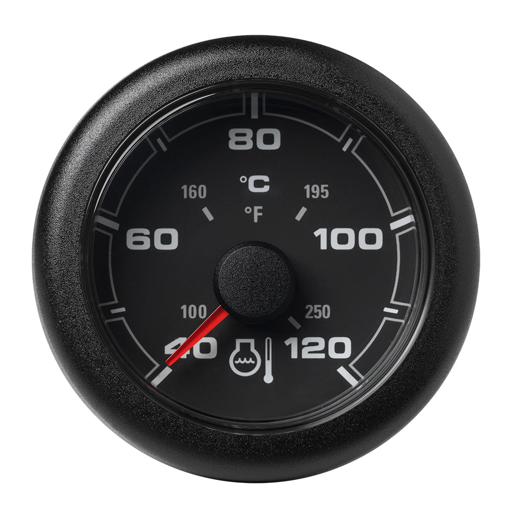 Veratron 52MM (2-1/16") OceanLink Temperature 120 degrees C/250 degrees F - Black Dial and Bezel