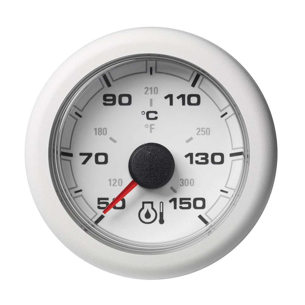 Veratron 52MM (2-1/16") OceanLink Engine Oil Temperature 150 degrees C/300 degrees F - White Dial and Bezel