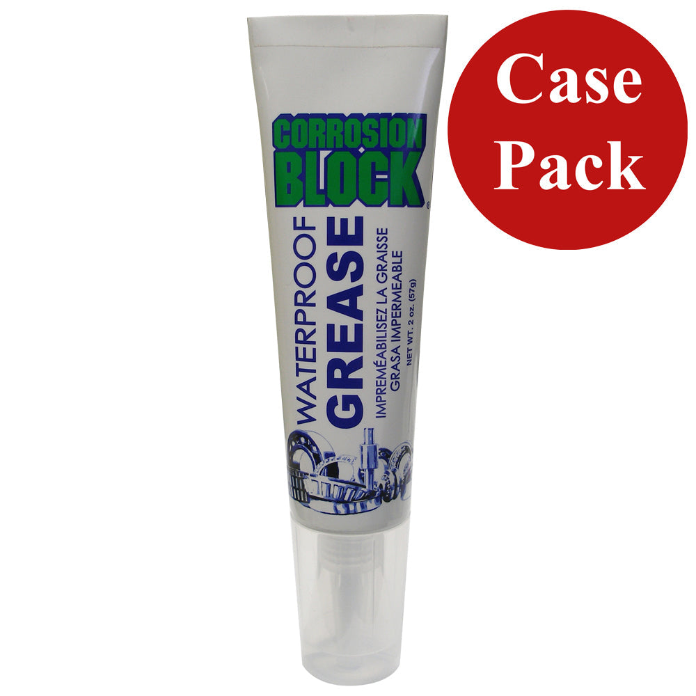 Corrosion Block High Performance Waterproof Grease - 2oz Tube - Non-Hazmat, Non-Flammable and Non-Toxic Case of 24
