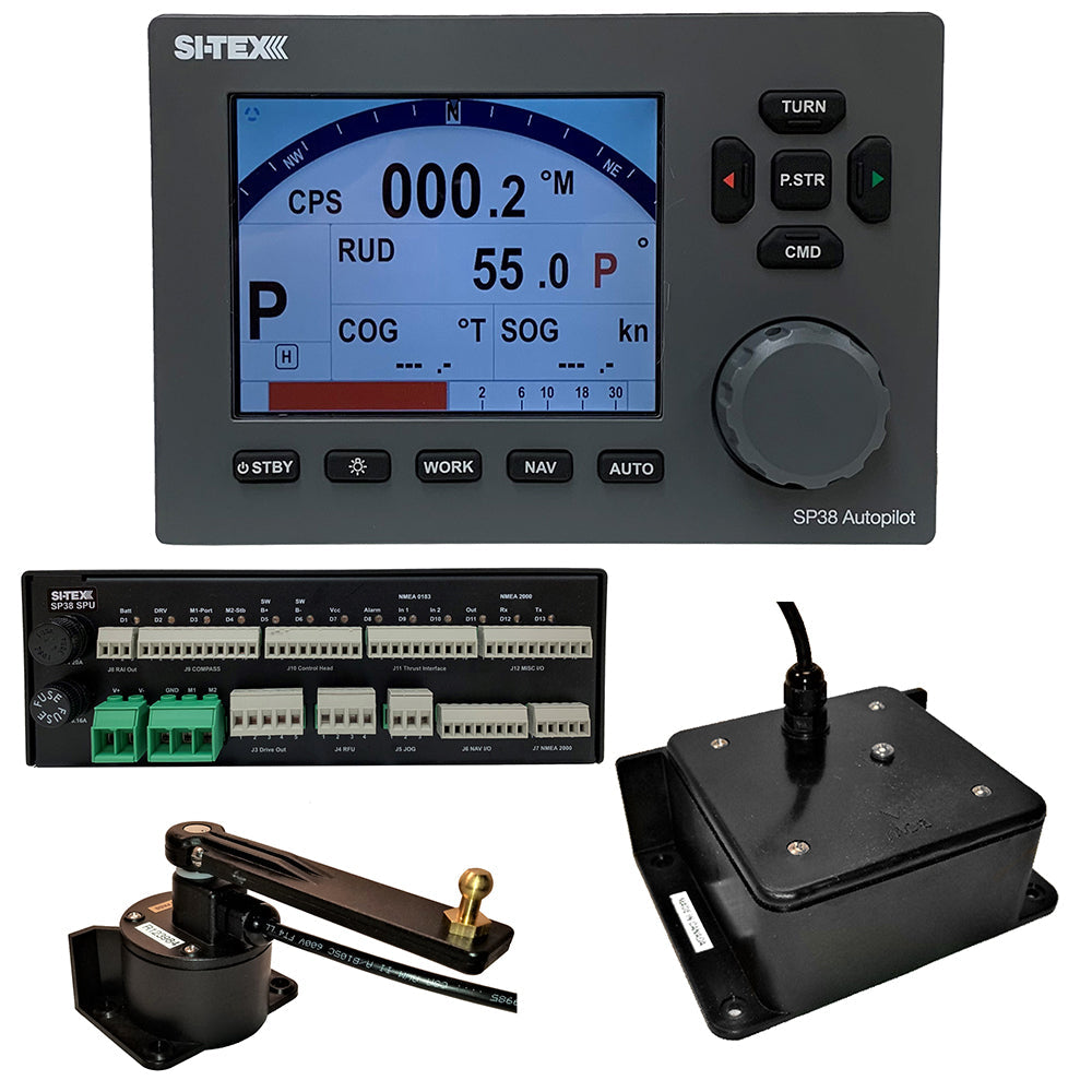 SI-TEX SP38-2 Autopilot Core Pack Including Flux Gate Compass and Rotary Feedback, No Pump