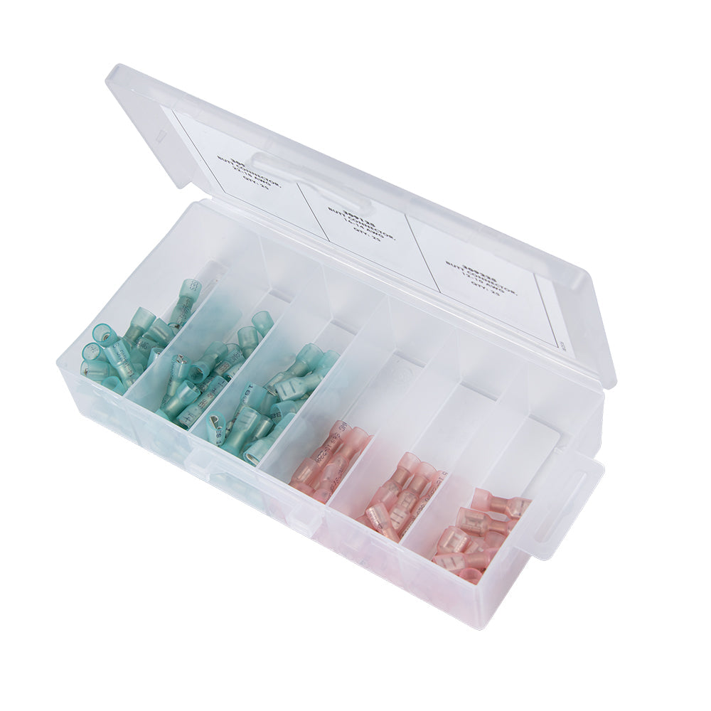 Ancor Heat Shrink Universal Speaker Connector Kit f/22-18/16-14 - Assorted 90 Piece (SPKKIT)