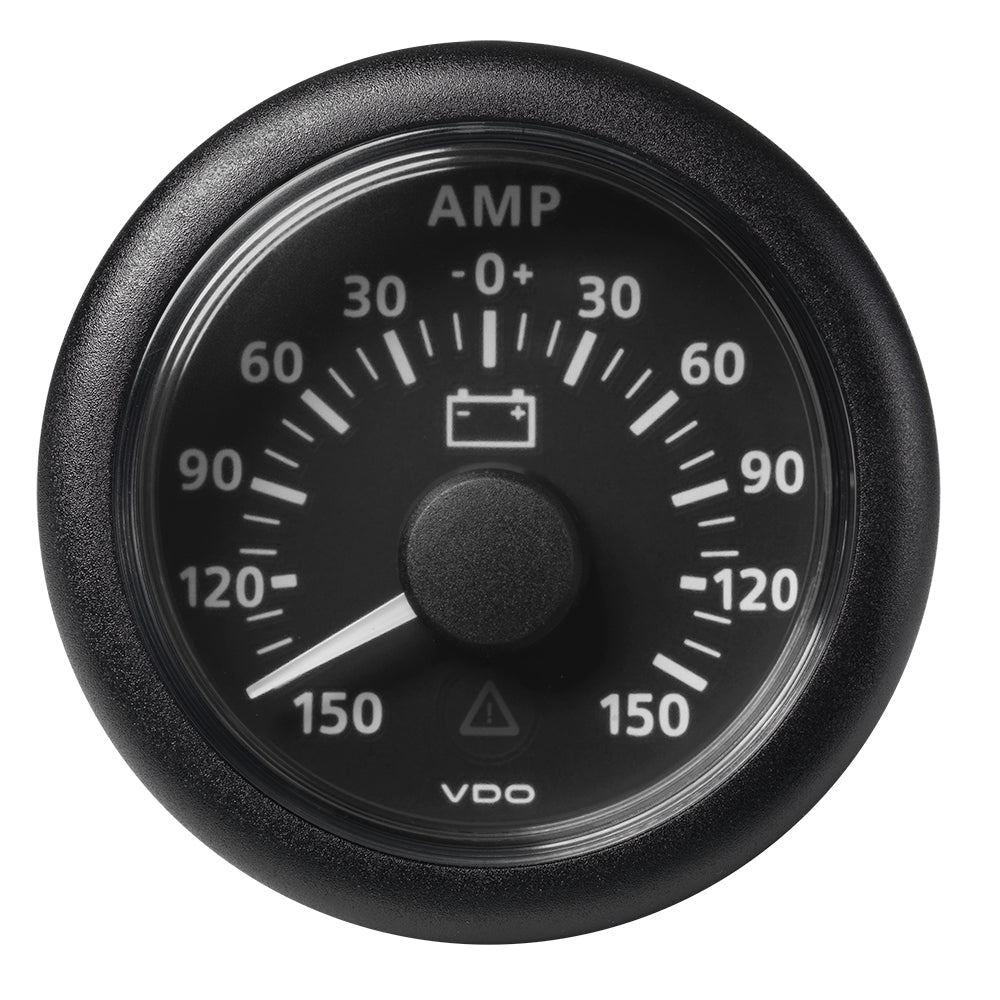 Veratron 52MM (2-1/16") ViewLine Battery Status Gauge -150/+150AMP - Black Dial and Bezel
