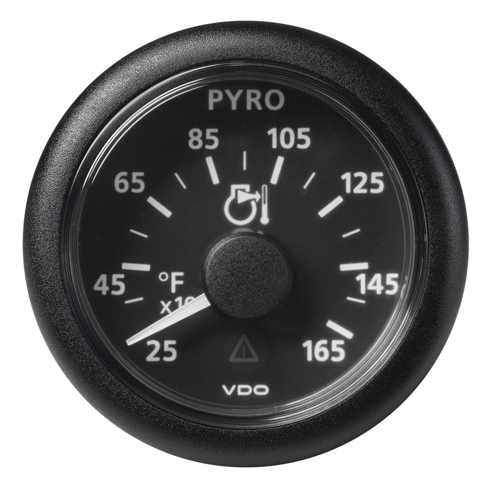 Veratron 52 MM (2-1/16") ViewLine Pyrometer - 250 to 1650 degrees F - Black Dial and Bezel