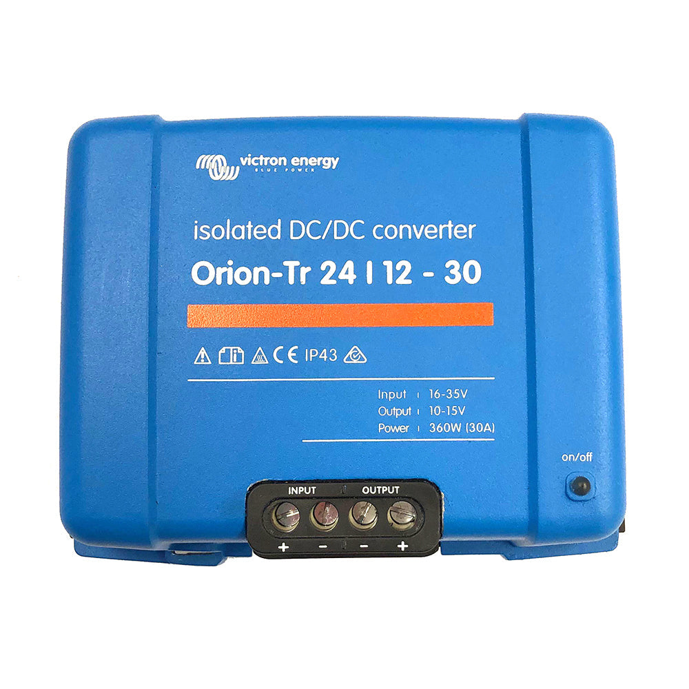 Victron Orion-TR DC-DC Converter - 24 VDC to 12 VDC - 30AMP Isolated (ORI241240110)