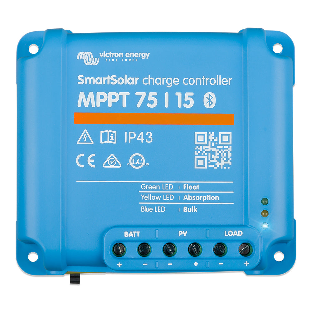 Victron SmartSolar MPPT Solar Charge Controller - 75V - 15Amp - UL Approved (SCC075015060R)