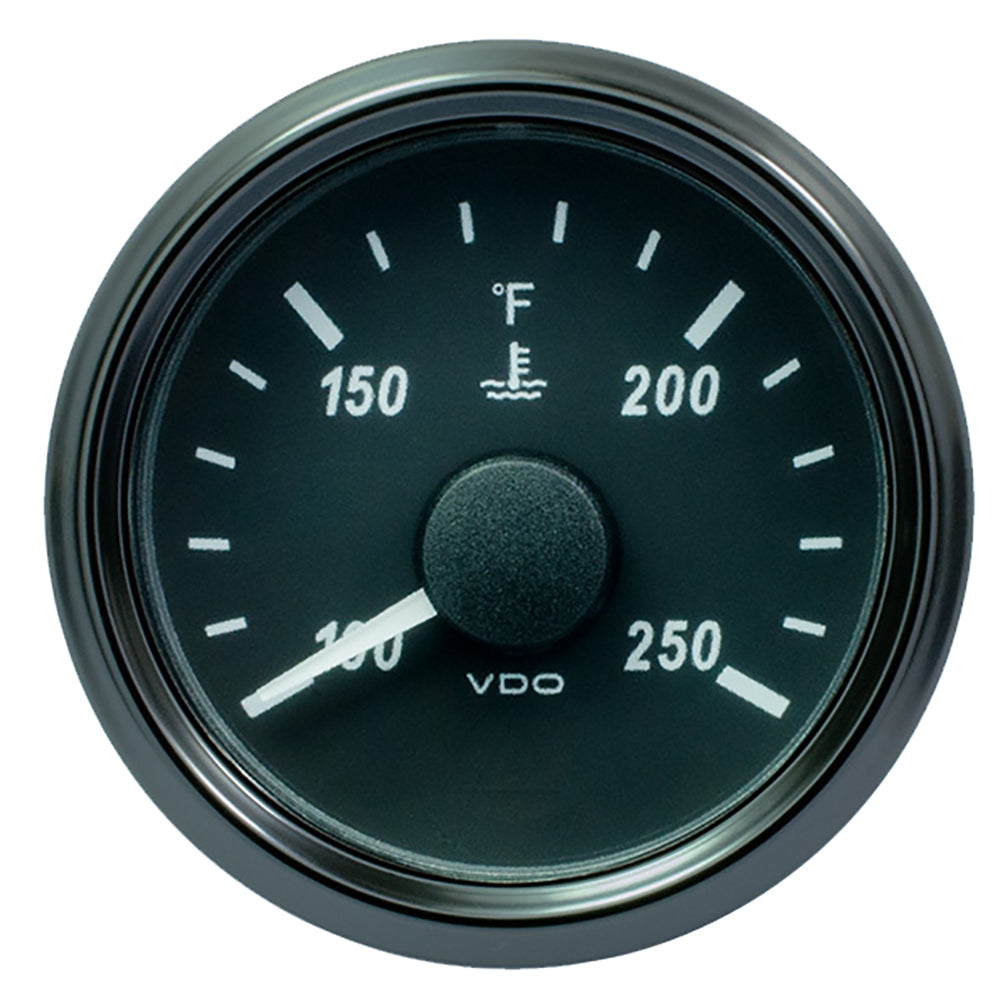 VDO SingleViu 52mm (2-1/16") Water Temp. Gauge - 250 degrees F - 291-22 OHM