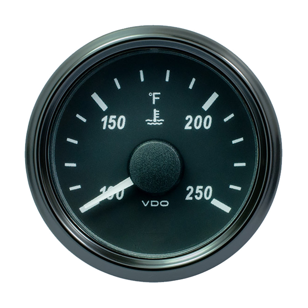 VDO SingleViu 52mm (2-1/16") Water Temperature Gauge - 250 degrees F - 450-30 Ohm
