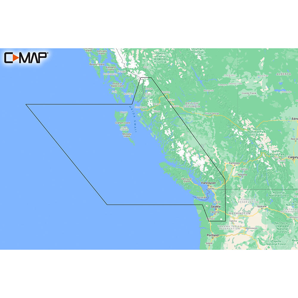 C-MAP M-NA-Y207-MS Columbia and Puget Sound REVEAL Coastal Chart