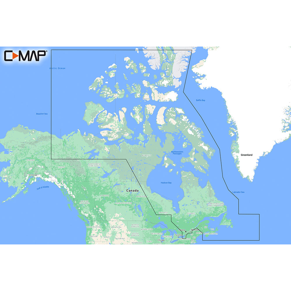 C-MAP M-NA-Y209-MS Canada North and East REVEAL Coastal Chart