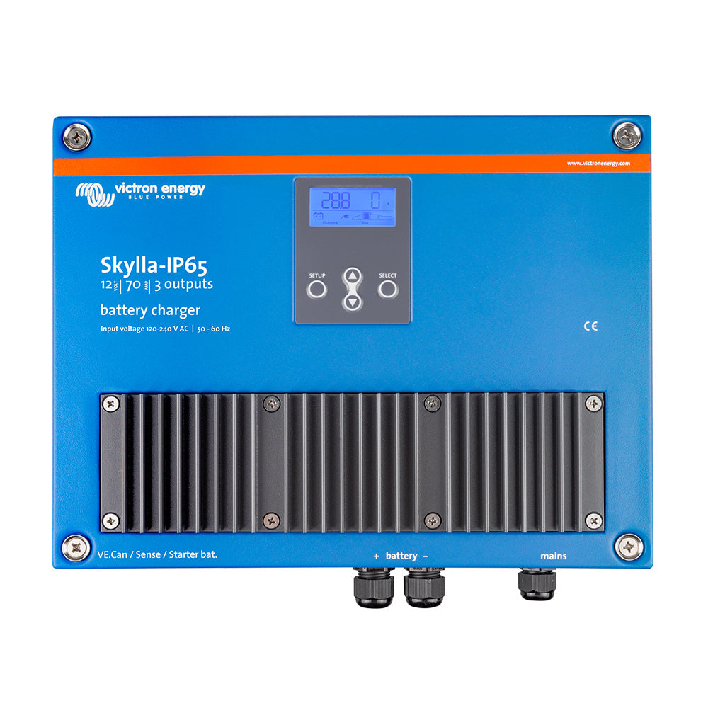 Victron Skylla-IP65 12/70 3-Bank 120-240VAC Battery Charger (SKY012070100)