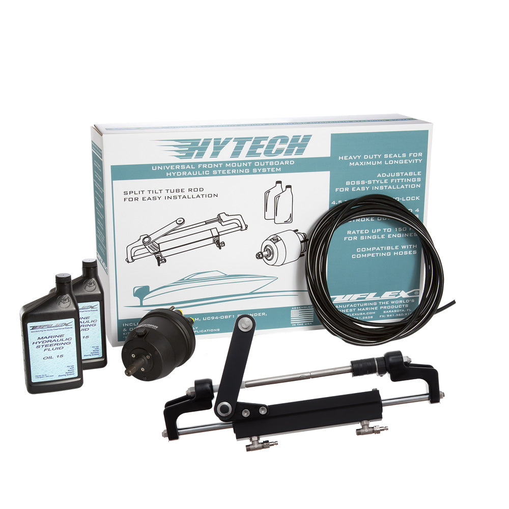 Uflex HYTECH 1.1 Front Mount OB System up to 175HP - Includes UP20 FM Helm, 2qts of Oil, UC95-OBF Cylinder and 40' Tubing