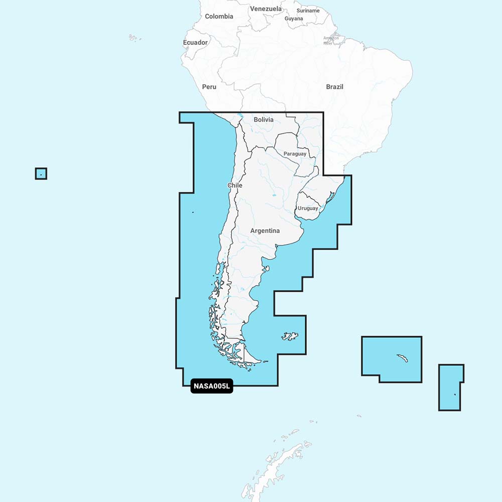 Navionics NASA005L - Chile, Argentina and Easter Island - Navionics+