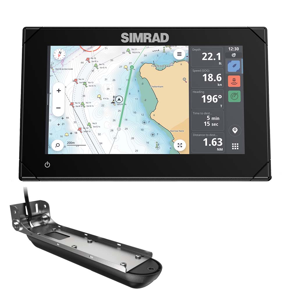 Simrad NSX 3007 7" Combo Chartplotter and Fishfinder w/Active Imaging 3-in-1 Transducer