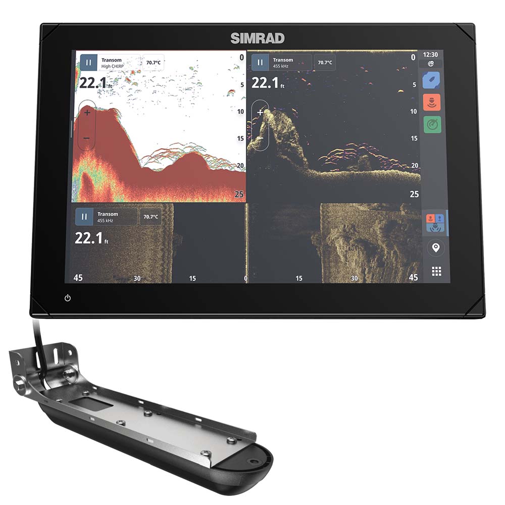 Simrad NSX 3012 12" Combo Chartplotter and Fishfinder w/Active Imaging 3-in-1 Transducer