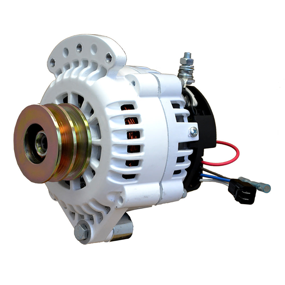Balmar Alternator 120 AMP 12V 1-2" Single Foot Spindle Mount Dual Vee Pulley w/Isolated Ground (621-120-DV)