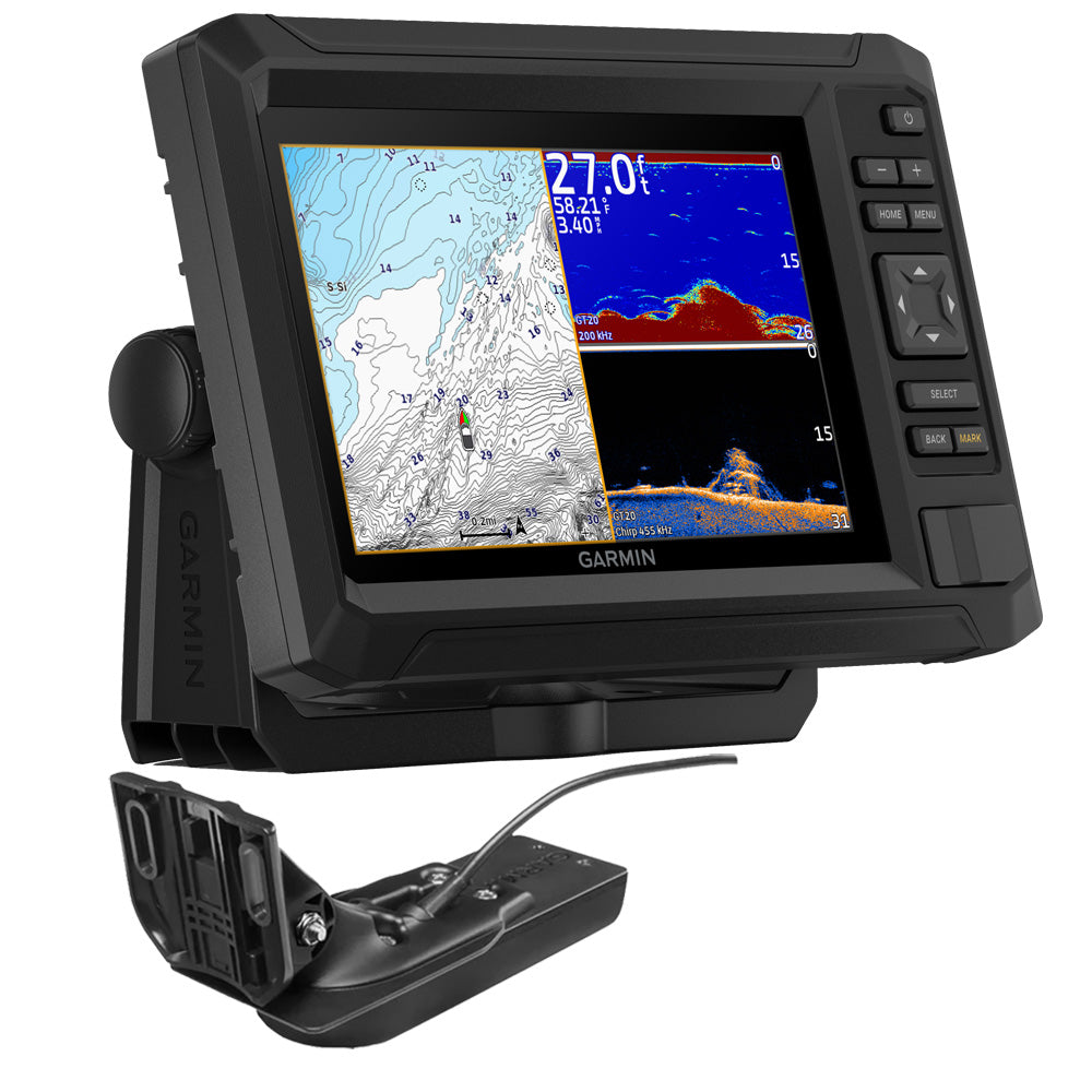 Garmin ECHOMAP UHD2 74CV Chartplotter/Fishfinder Combo w/US Coastal Maps and GT20-TM