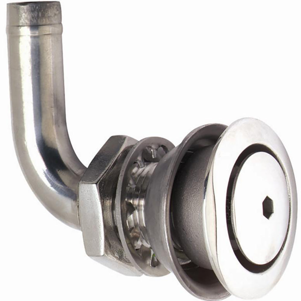 Attwood 316 Stainless Steel Alloy Flush Mount Fuel Vent - 90 degree Vent