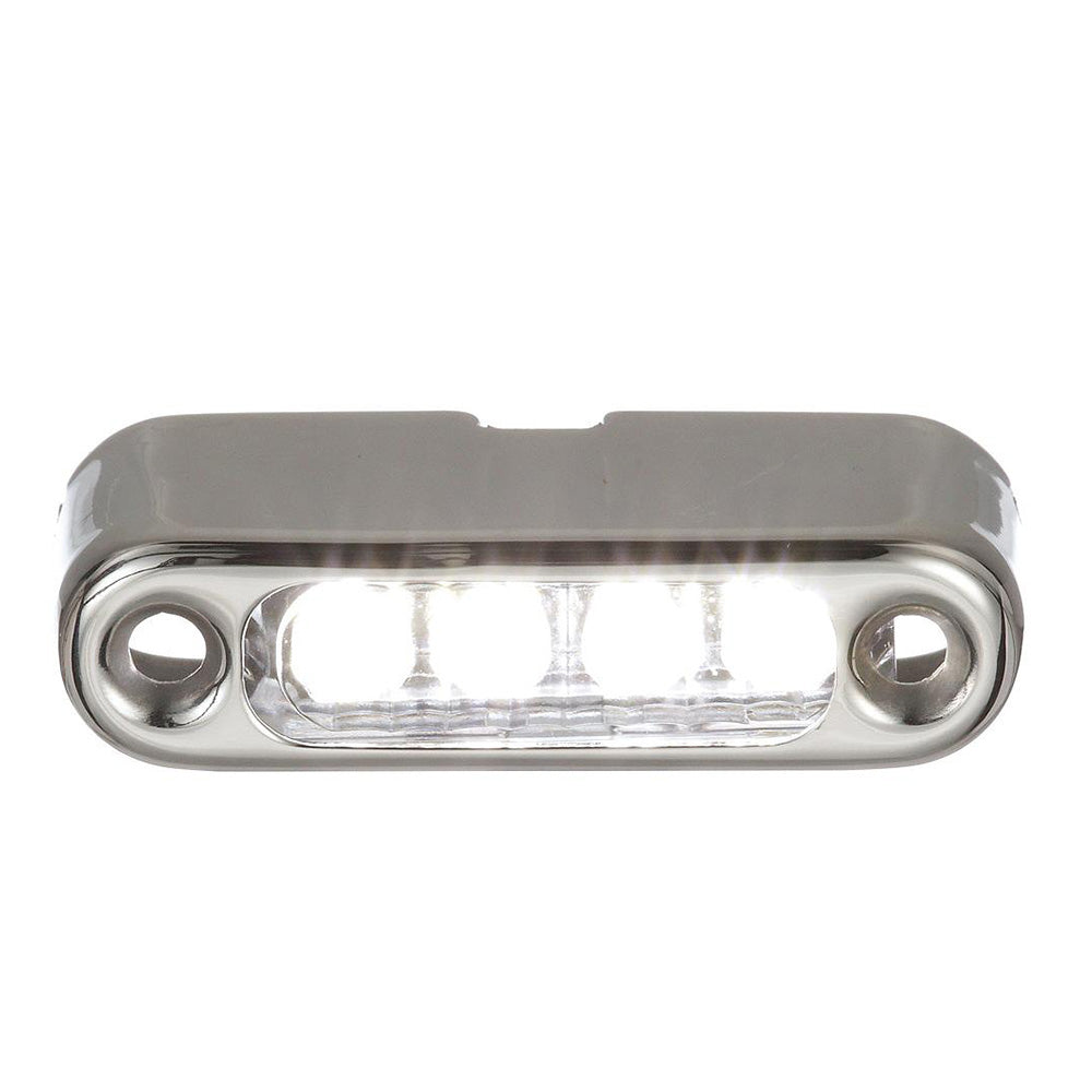 Attwood White LED Micro Light w/Stainless Steel Bezel and Vertical Mount