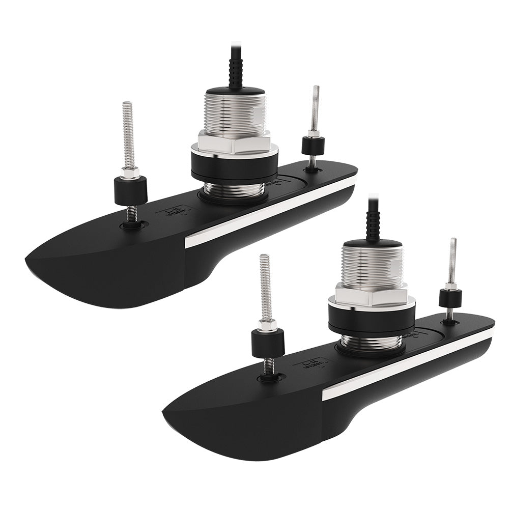 Raymarine RVM-420 Stainless Steel Thru-Hull Pair, 20 Degree Deadrise and 10M Cable