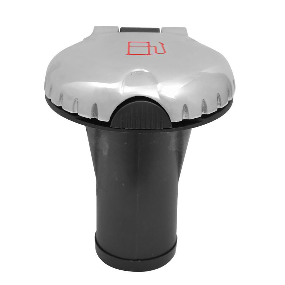 Attwood Deck Fill f/Carbon Canister System - Straight Body and Scalloped Stainless Steel Cap