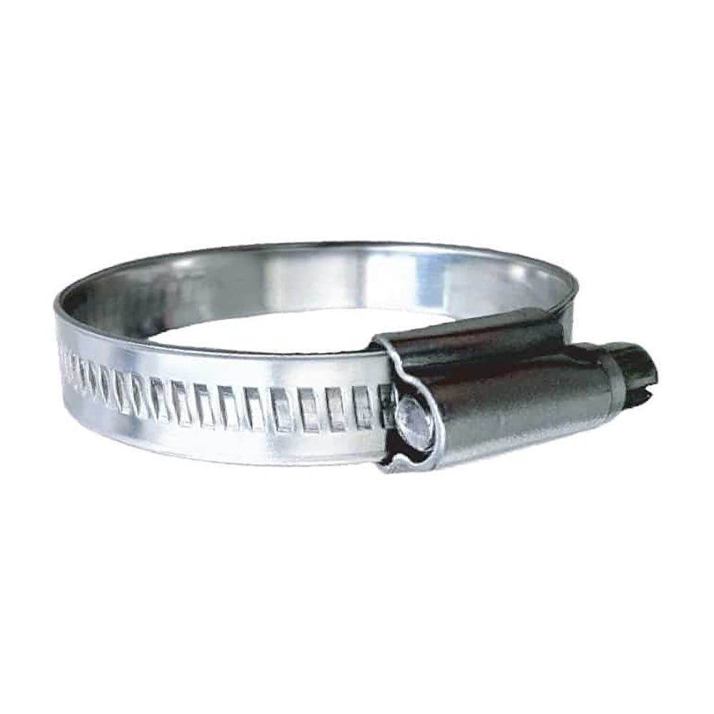 Trident Marine 316 SS Non-Perforated Worm Gear Hose Clamp - 15/32" Band - (5/8" - 15/16") Clamping Range - 10-Pack - SAE Size 8