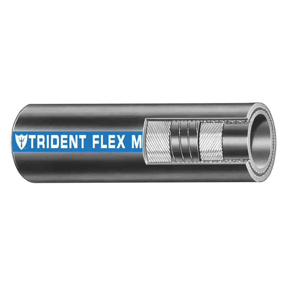 Trident Marine 3/4" Flex Marine Wet Exhaust and Water Hose - Black - Sold by the Foot