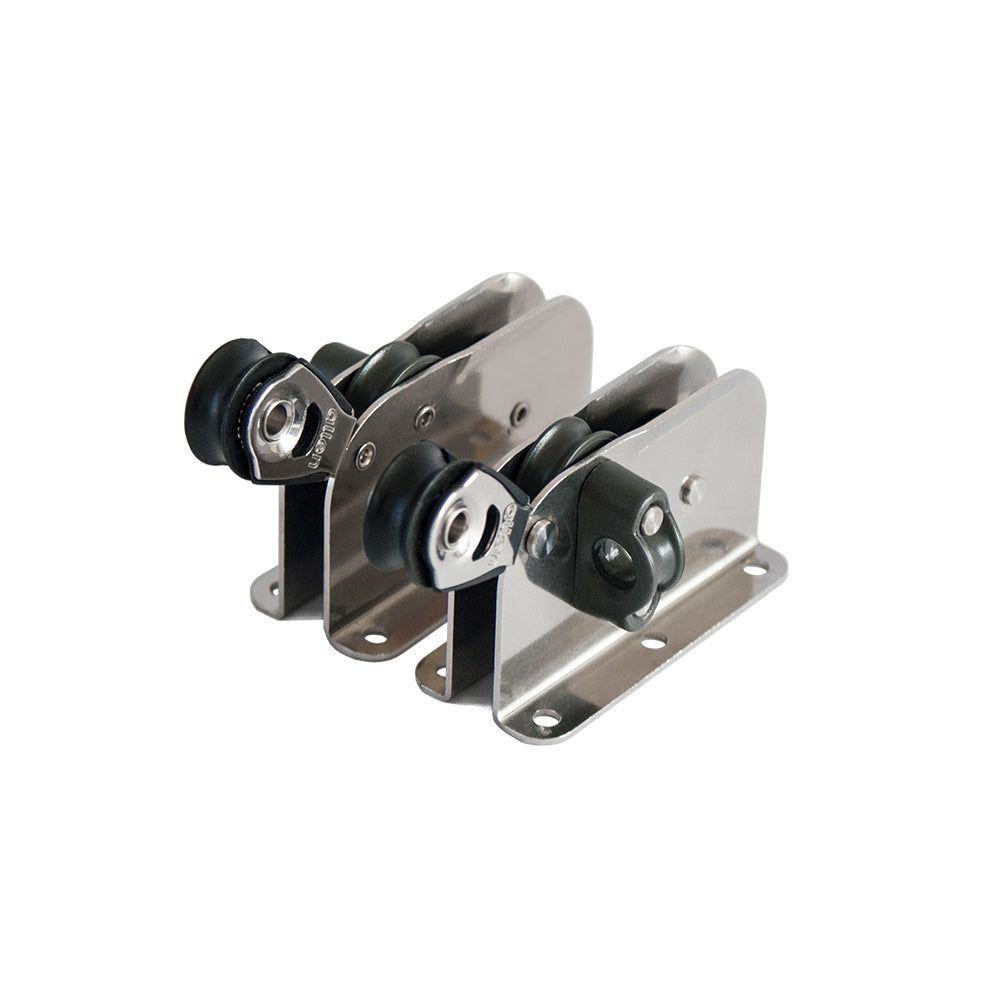Allen Sliding Jib Fairlead & Track (Black) - w/ Piston Stop