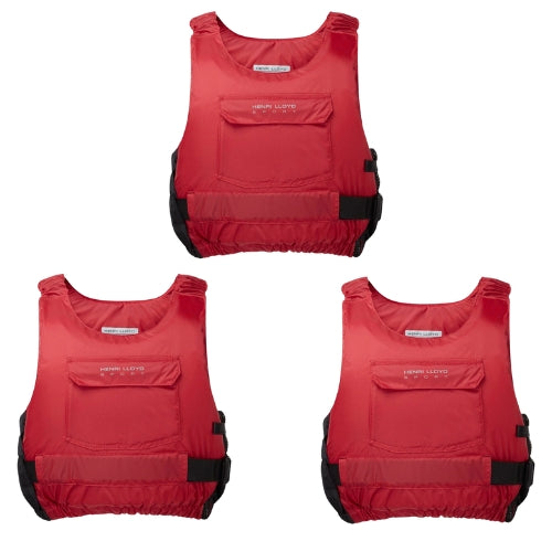 Henri-Lloyd Life Jackets - Energy Buoyancy Aid - Red - Size: L - Pack of 3