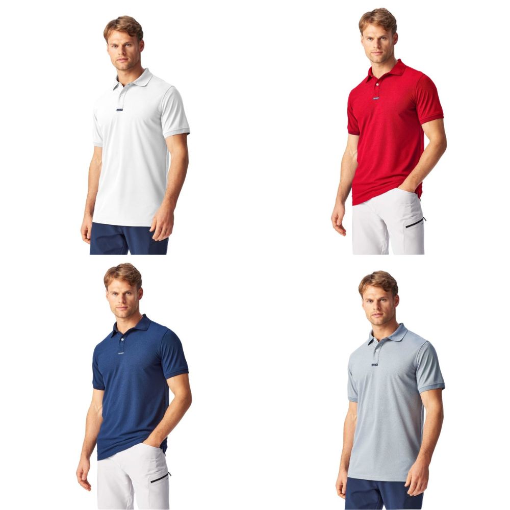 Henri-Lloyd Shirts & Polos - Dri-Fast Polo - White, Red, Navy Blue & Titanium - Size: M - Pack of 4
