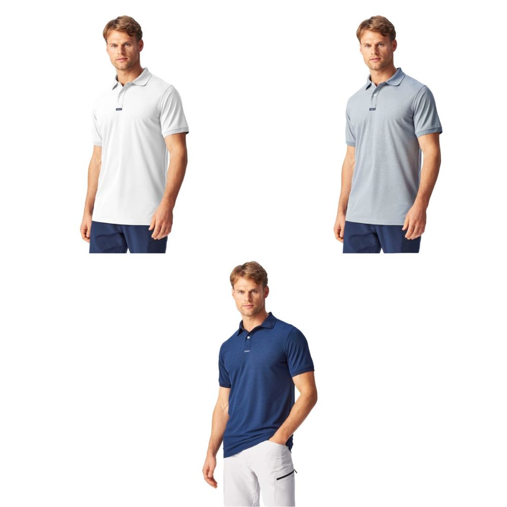 Henri-Lloyd Shirts & Polos - Dri-Fast Polo - White, Navy Blue & Titanium - Size: S - Pack of 3