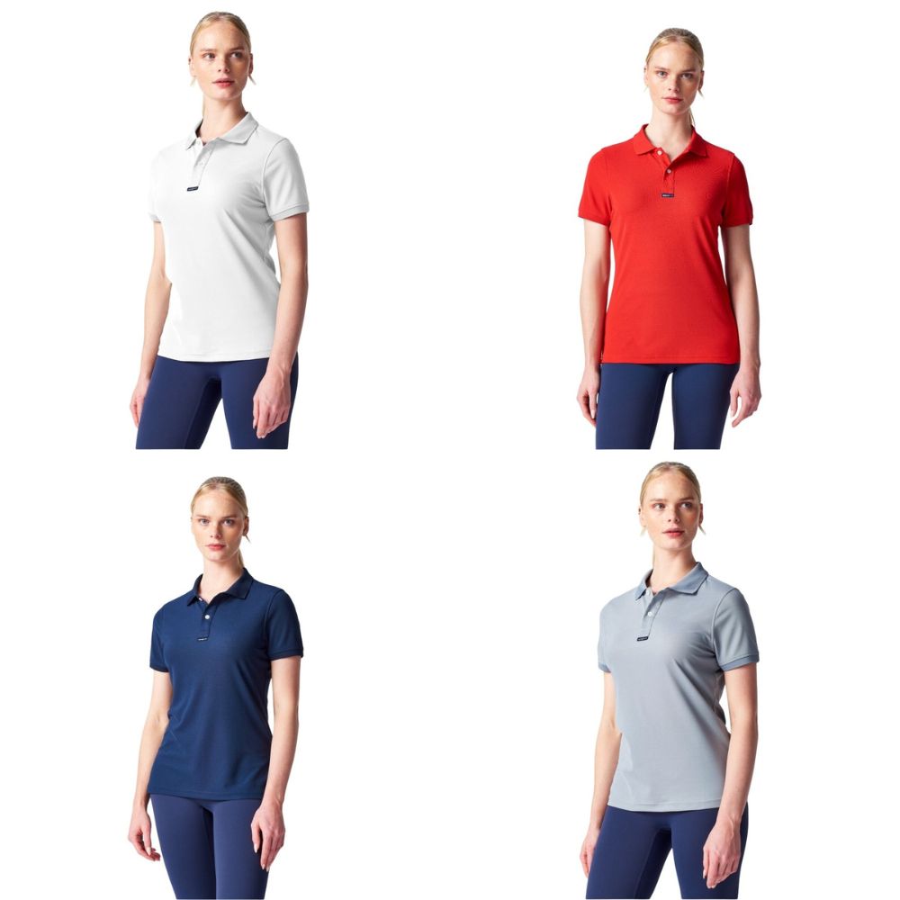 Henri-Lloyd Shirts & Polos - Dri-Fast Polo - White, Red, Navy Blue & Titanium (Women) - Size: L - Pack of 4