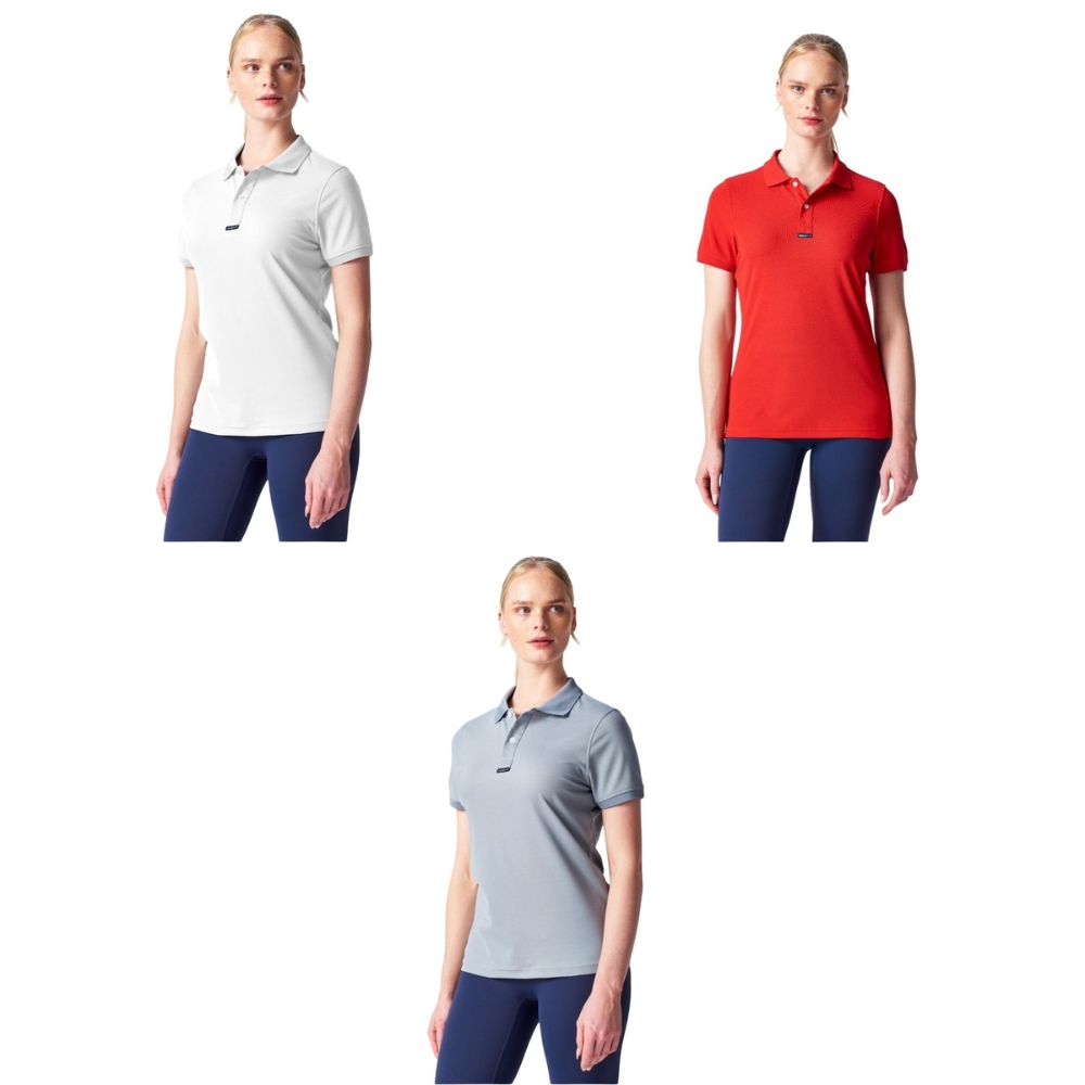 Henri-Lloyd Shirts & Polos - Dri-Fast Polo - White, Red & Titanium (Women) - Size: L - Pack of 3