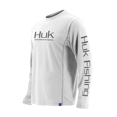 HUK Shirts & Polos - Icon LS - White & Light Blue - Size: S - Pack of 2