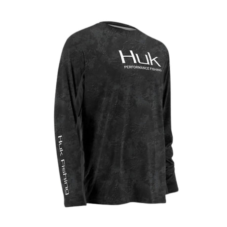 HUK Shirts & Polos - Icon Camo LS SubPhantis - Black & Blue - Size: S - Pack of 2
