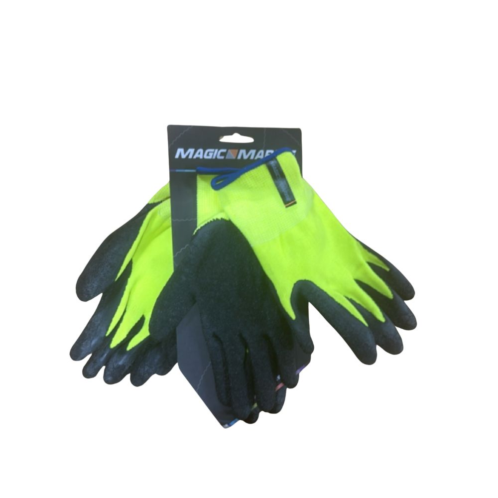 Magic Marine Gloves - Sticky Glove (Pack of 3) - Yellow - Size: S