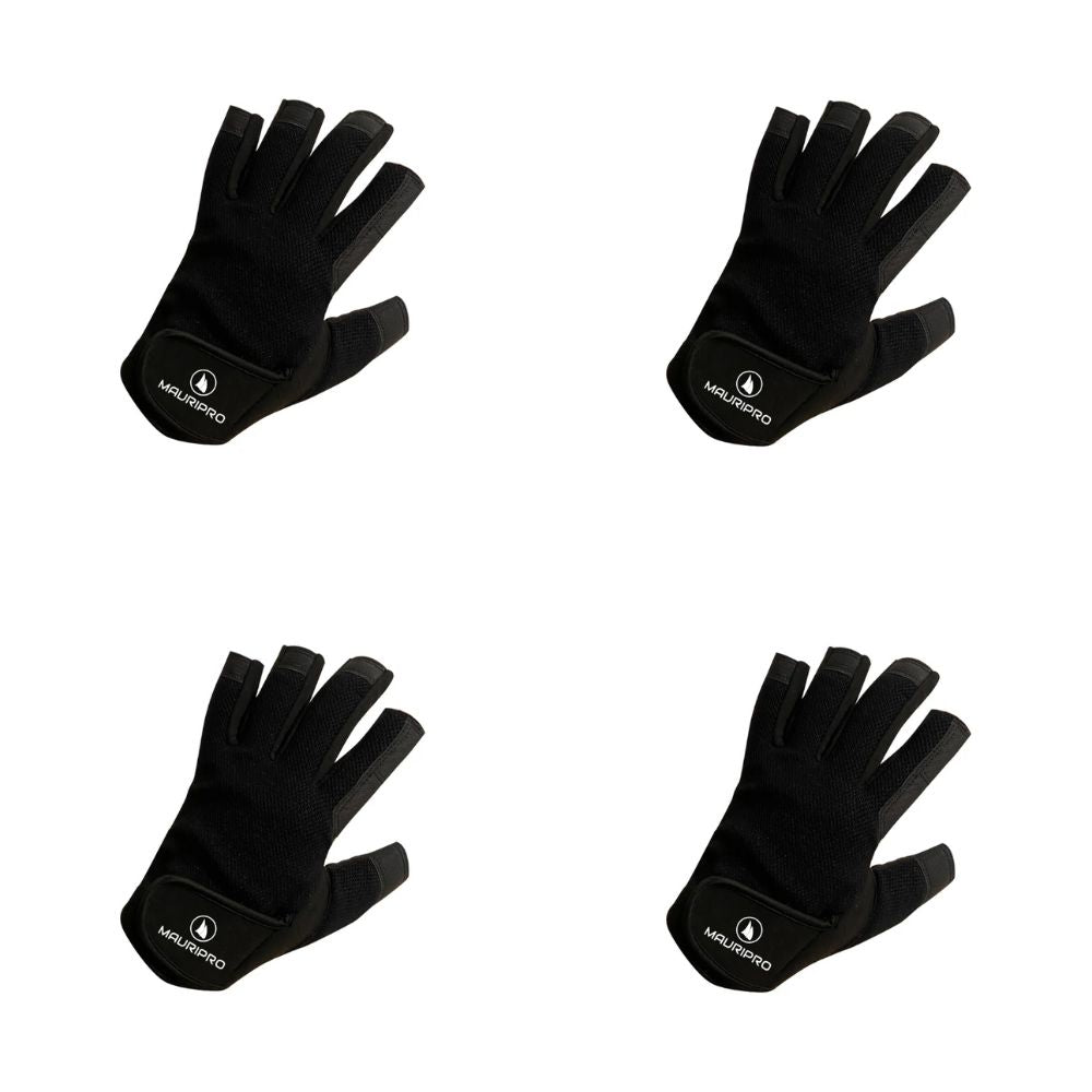 MAURIPRO Gloves - MZ2 Day Sailing Long Fingers - Size: S / M / L / XL - Pack of 4
