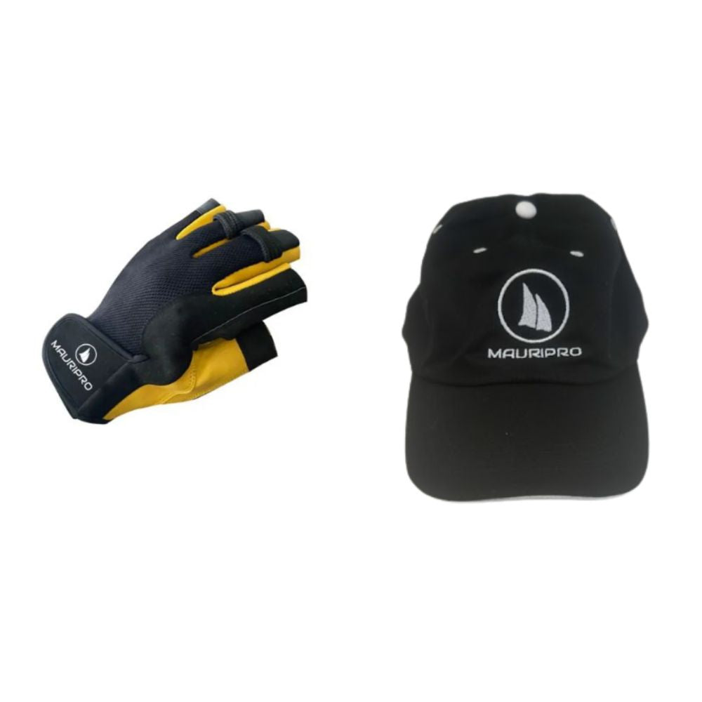 MAURIPRO Gloves - MX5 Pro Short Fingers & Cap - Black - Size: S / ONE SIZE - Pack of 2