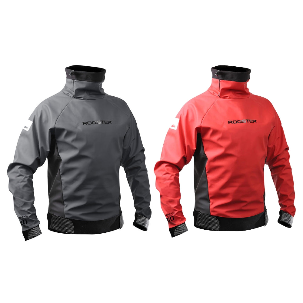 Rooster Spray Tops - Dinghy Pro Lite Aquafleece - Red & Grey - Size: XS - Pack of 2