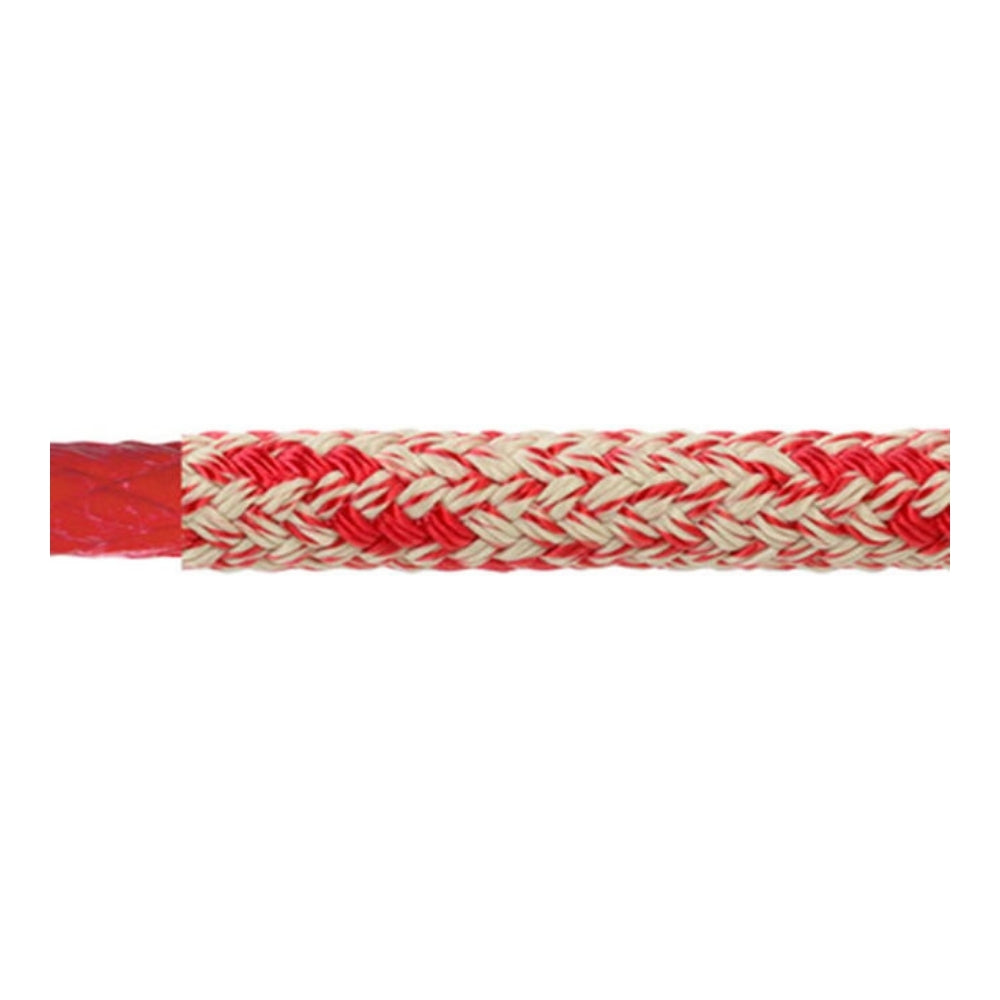 Samson Warpspeed II Rope - 6 mm (1/4 in) HMPE Core Polyester Blend Racing Line (Red) - Spool: 135 ft.