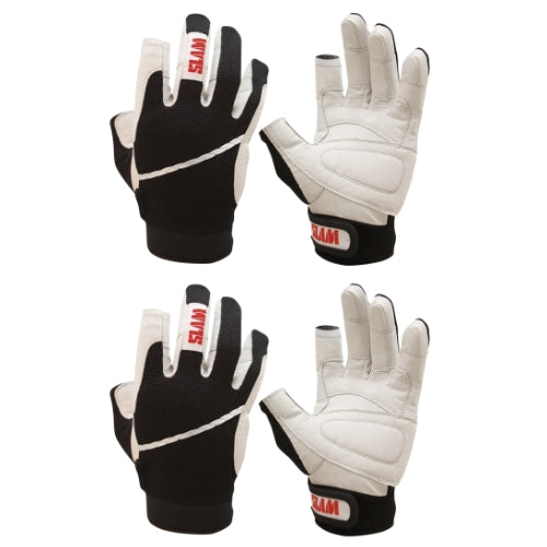 SLAM Gloves - Vela Long - Black / White - Size: XS / XL - Pack of 2