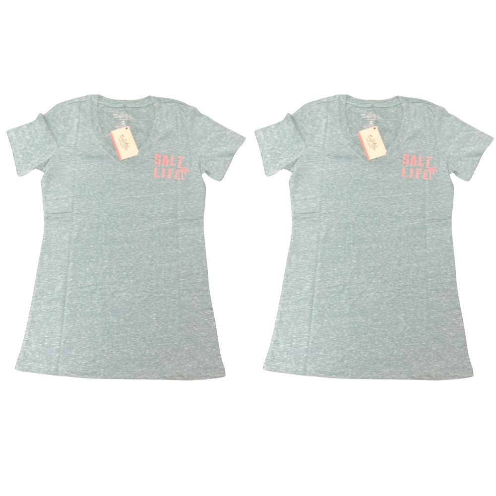 SALT LIFE Shirts & Polos - Polo - Teal - Size: M - Pack of 2
