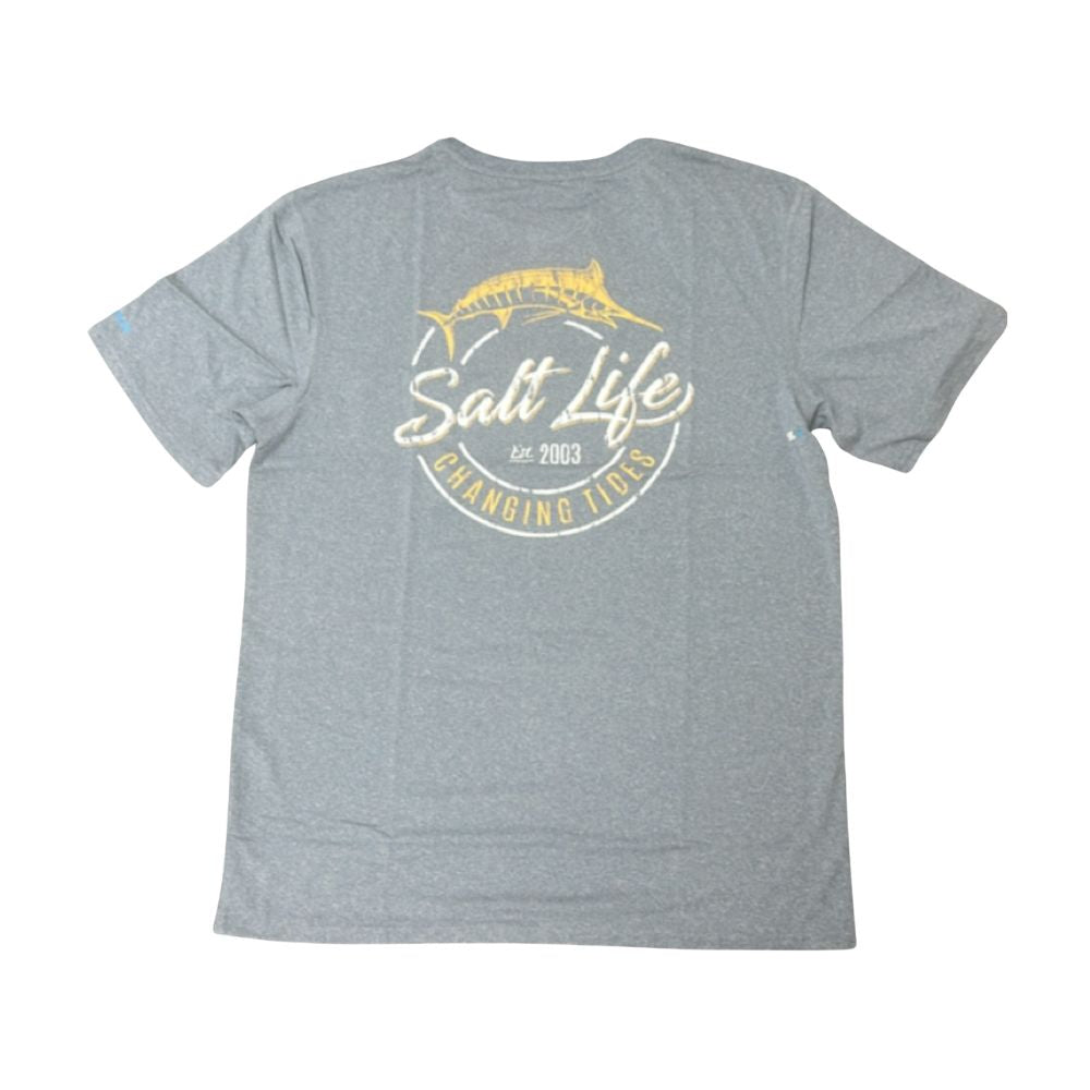 SALT LIFE Shirts & Polos - Polo - Grey / Blue - Size: S